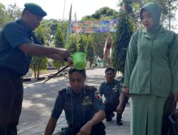 Dandim 0826/Pamekasan Pimpin Tradisi Upacara Kenaikan Pangkat 