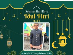 PUPR Pamekasan Mengucapkan Selamat Hari Raya Idul Fitri 1445 H,