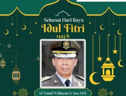 Kasatpol-PP Pamekasan Mengucapkan Selamat Hari Raya Idul Fitri 1445 H,