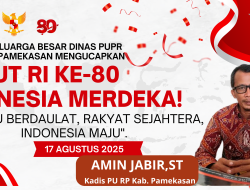 Keluarga Besar Dinas PUPR Pamekasan Mengucapkan Dirgahayu Republik Indonesia ke -80