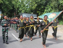 Kasdim 0826/Pamekasan Dampingi Pasi Lat Korem 084/Bhaskara Jaya Beri Pengarahan Terhadap Pelaksanaan Latihan Pencak Silat