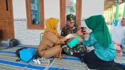 Babinsa Koramil 0826-10/Waru,Laksanakan Pendampingan Posyandu Balita dan Ibu Hamil