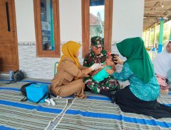 Babinsa Koramil 0826-10/Waru,Laksanakan Pendampingan Posyandu Balita dan Ibu Hamil