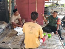 Serka Ramli Laksanakan Komsos Bersama Masruki, Desa Teja Barat Ketua RT 02/RW 03