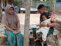 Babinsa Koramil 0826-07/Pegantenan Bersama Warga Desa Bulangan Barat Pegantenan,