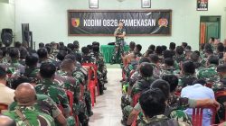 Dandim 0826/Pamekasan, Ingatkan Seluruh Prajurit Agar Tetap Menjaga Semangat Pengabdian kepada Masyarakat