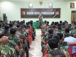 Dandim 0826/Pamekasan, Ingatkan Seluruh Prajurit Agar Tetap Menjaga Semangat Pengabdian kepada Masyarakat