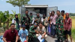 Batituud Ramil 0826/06 Pademawu Bantu Petani Serap Gabah Kering Pane di Desa Dasok