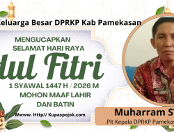 Keluarga Besar DPRKP Pamekasan Mengucapkan Selamat Hari Raya Idhul Fitri