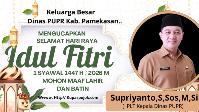 Dinas PUPR Kabupaten Pamekasan Mengucapkan Selamat Hari Raya Idhul Fitri