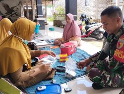 Babinsa Pakong Laksanakan Kegiatan Posyandu Mawar 1 di Dusun Duko Desa Bendungan
