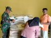 Ratusan Warga Terima Bantuan Pangan, Babinsa Larangan Pastikan Penyaluran Lancar