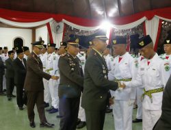 Dandim 0826/Pamekasan Tekankan Disiplin dan Tanggung Jawab Saat Pengukuhan Paskibraka