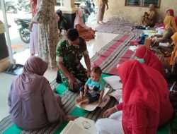 Babinsa Pamekasan Turun ke Posyandu, Kesehatan Balita Jadi Perhatian