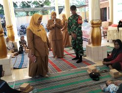 Babinsa Larangan Dampingi Penyuluhan, Ibu Balita Diingatkan Soal Gizi